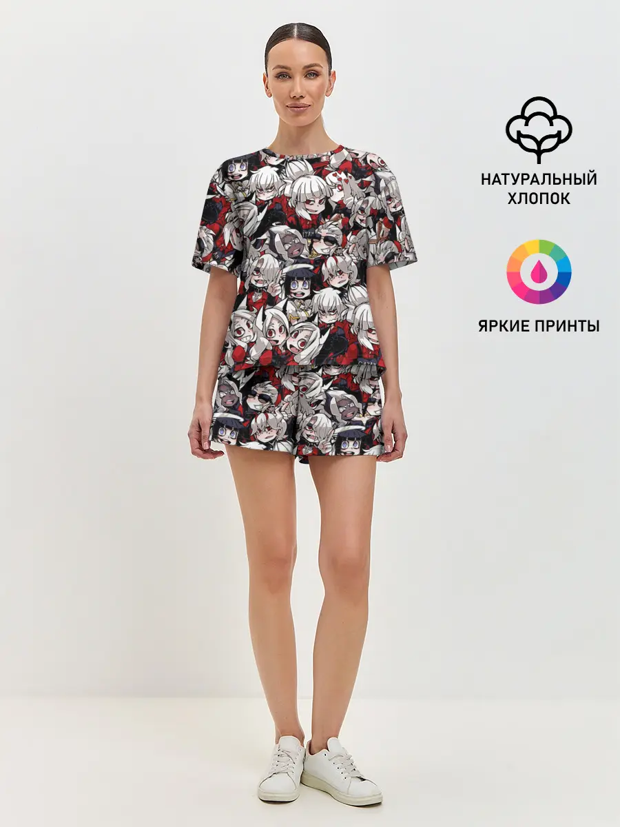 Женская пижама с шортами / Helltaker