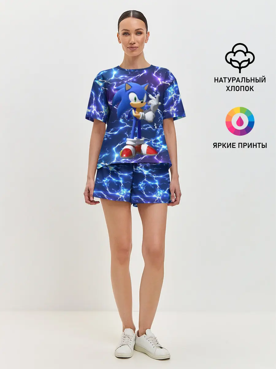 Женская пижама с шортами / Sonic | Соник