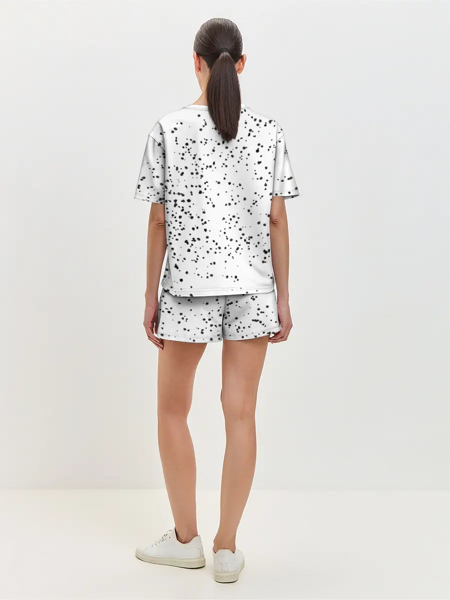Женская пижама с шортами / Точки