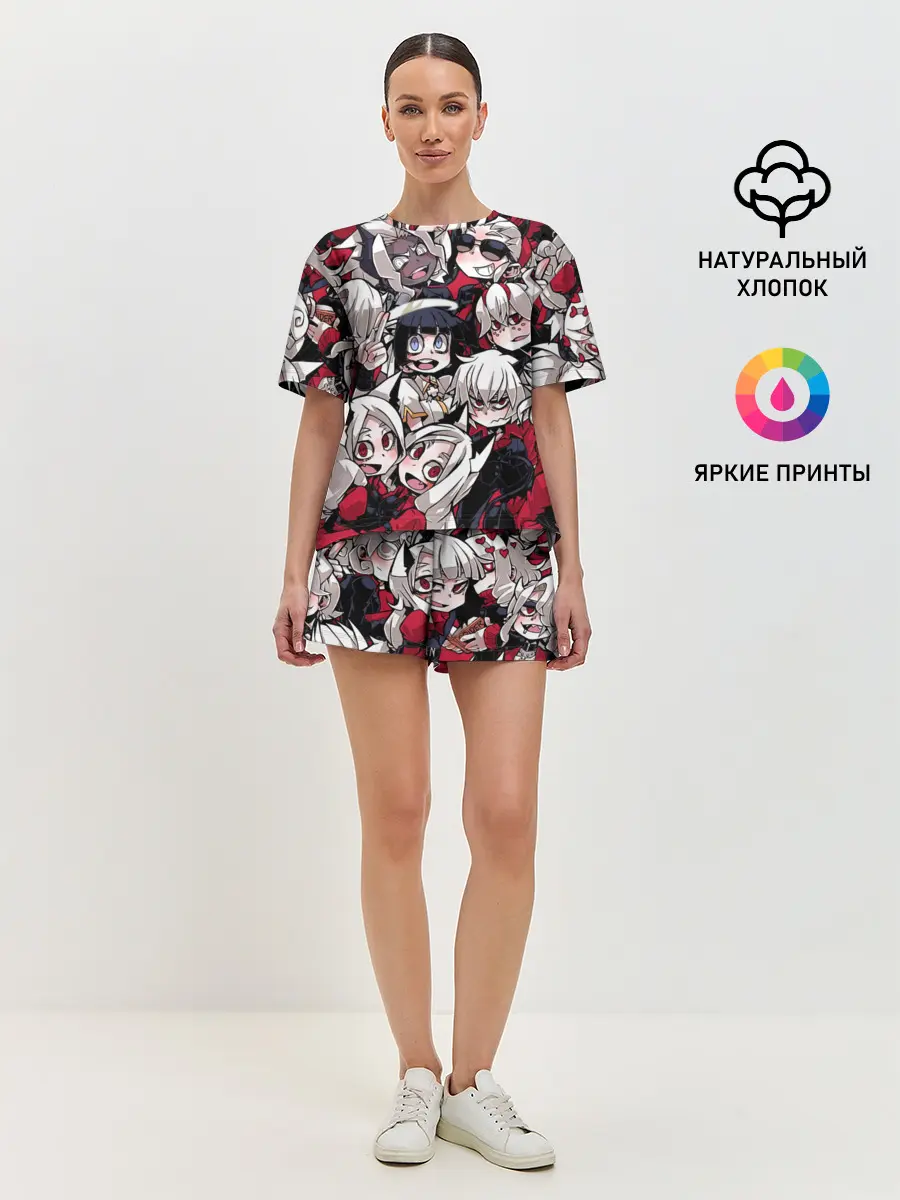 Женская пижама с шортами / Helltaker