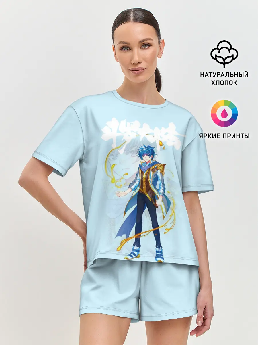 Женская пижама с шортами / Боевой континент