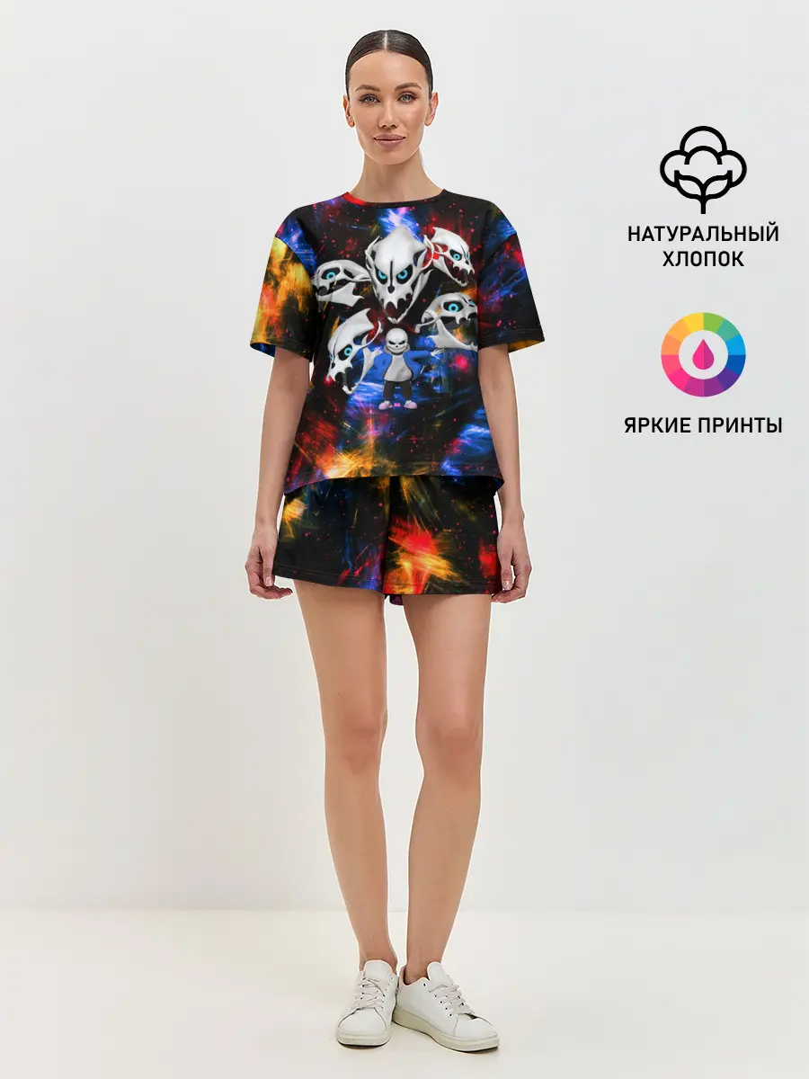 Женская пижама с шортами / Санс | Undertale