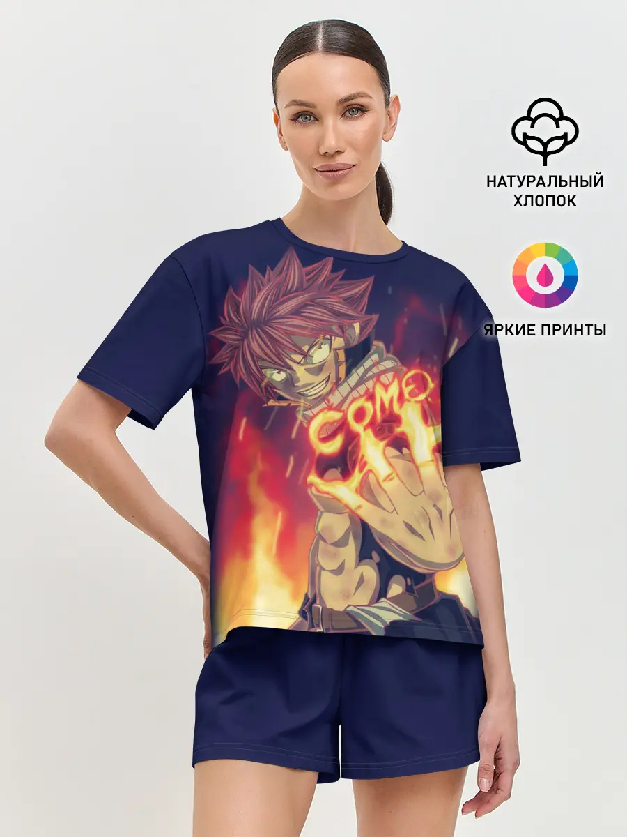 Женская пижама с шортами / Fairy Tail Como oi