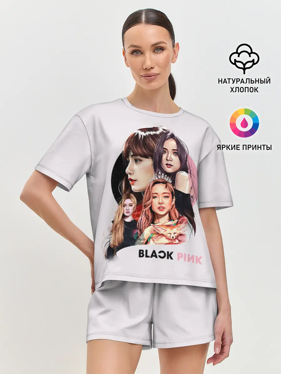 Женская пижама с шортами / blackpink