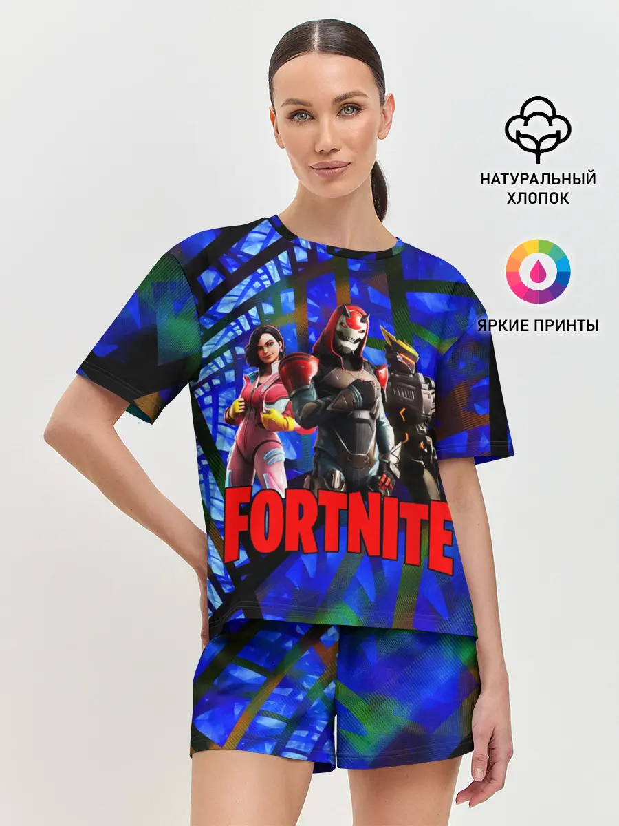 Женская пижама с шортами / Fortnite