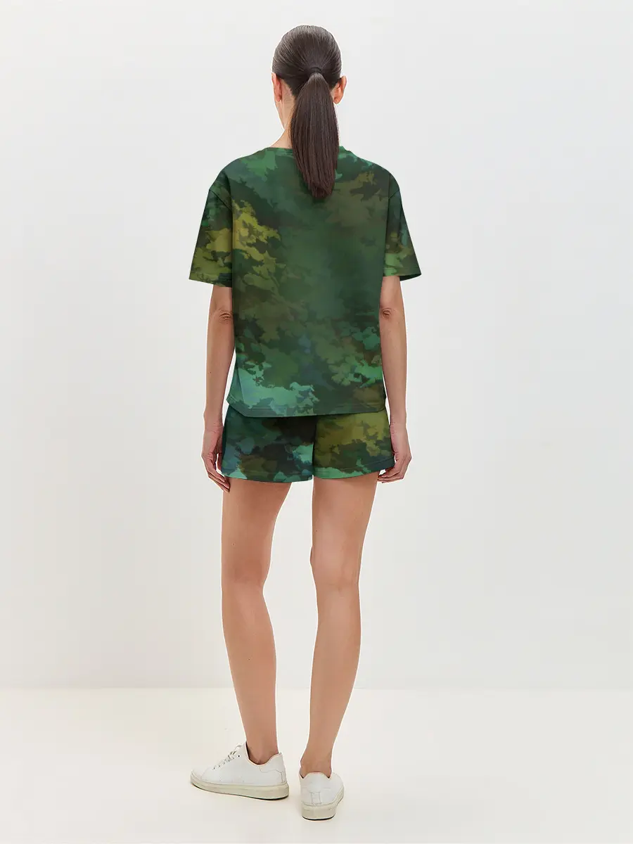 Женская пижама с шортами / Армейский Камуфляж | Ранний