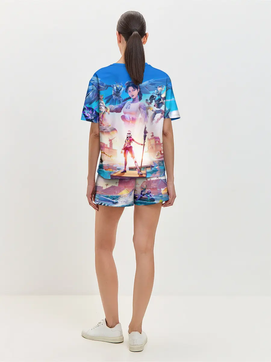 Женская пижама с шортами / ФОРТНАЙТ 3 СЕЗОН