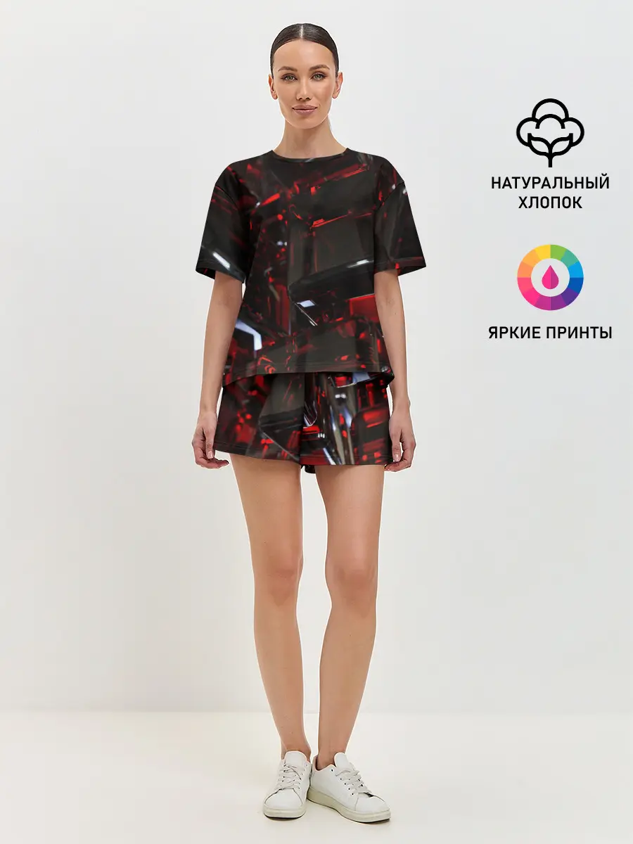 Женская пижама с шортами / МЕТАЛЛИЧЕСКИЙ