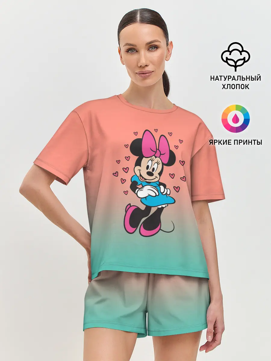 Женская пижама с шортами / Минни Маус