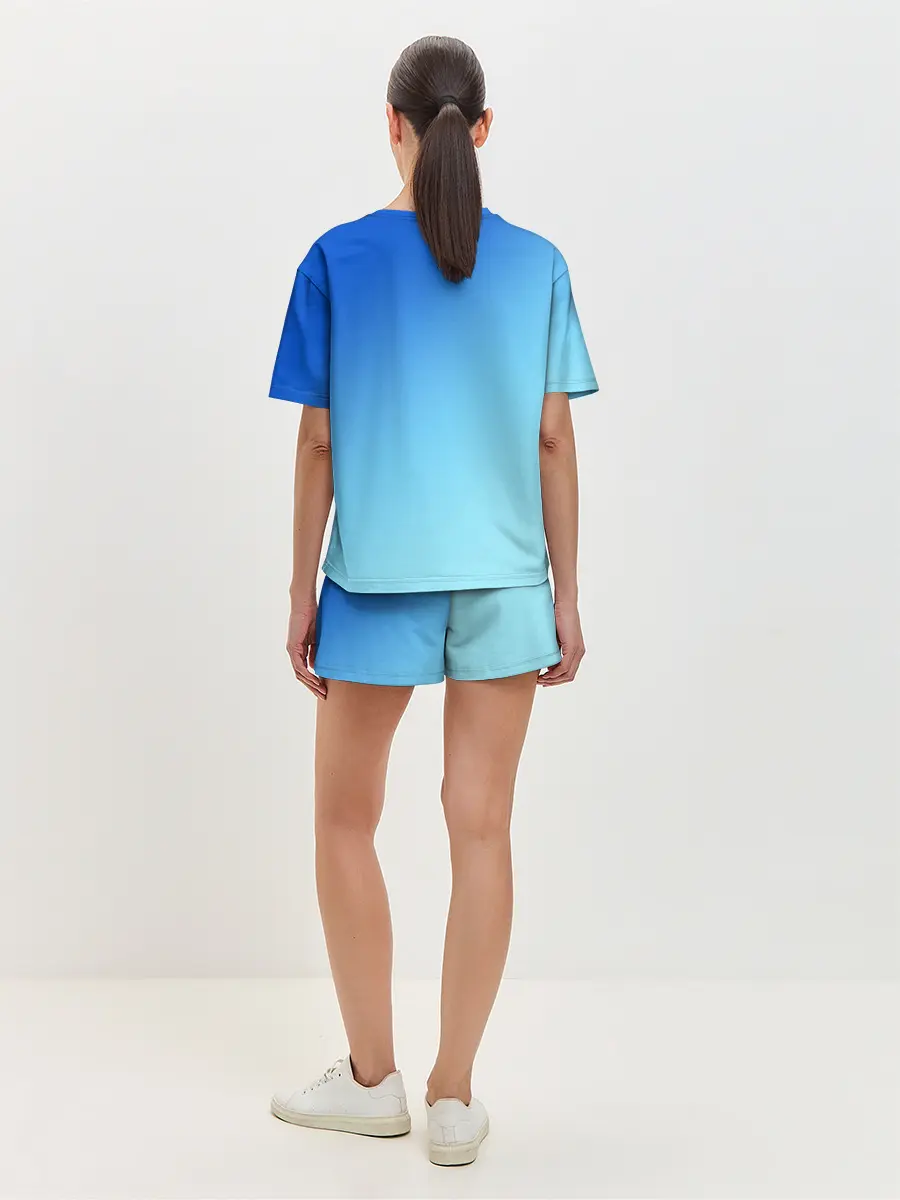 Женская пижама с шортами / blue