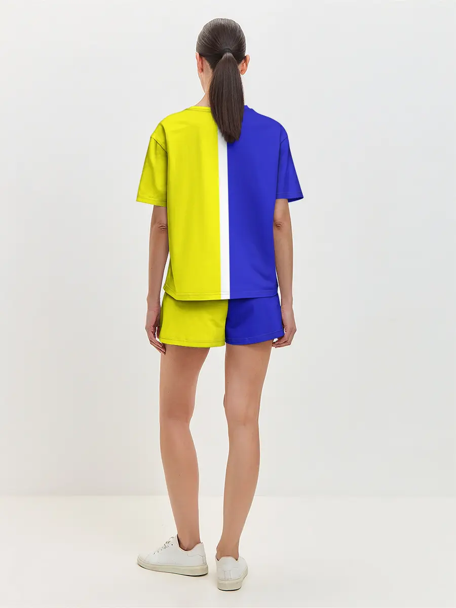 Женская пижама с шортами / Лидс Юнайтед 3D