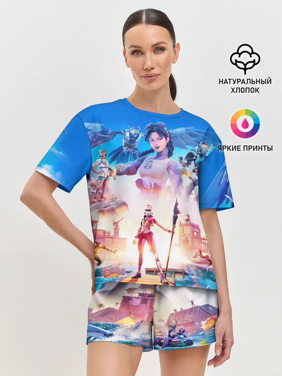 Женская пижама с шортами / FORTNITE 3 СЕЗОН