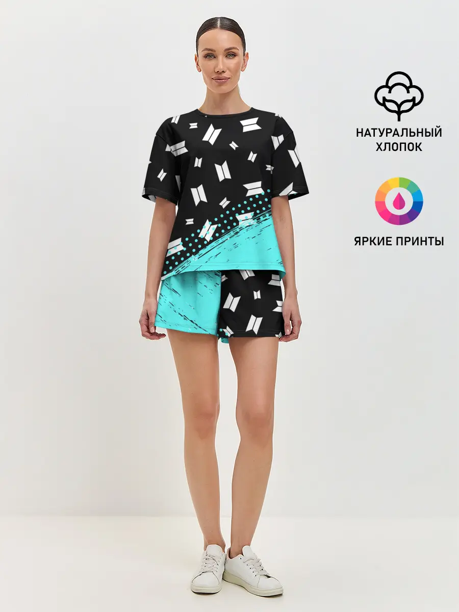 Женская пижама с шортами / BTS / БТС