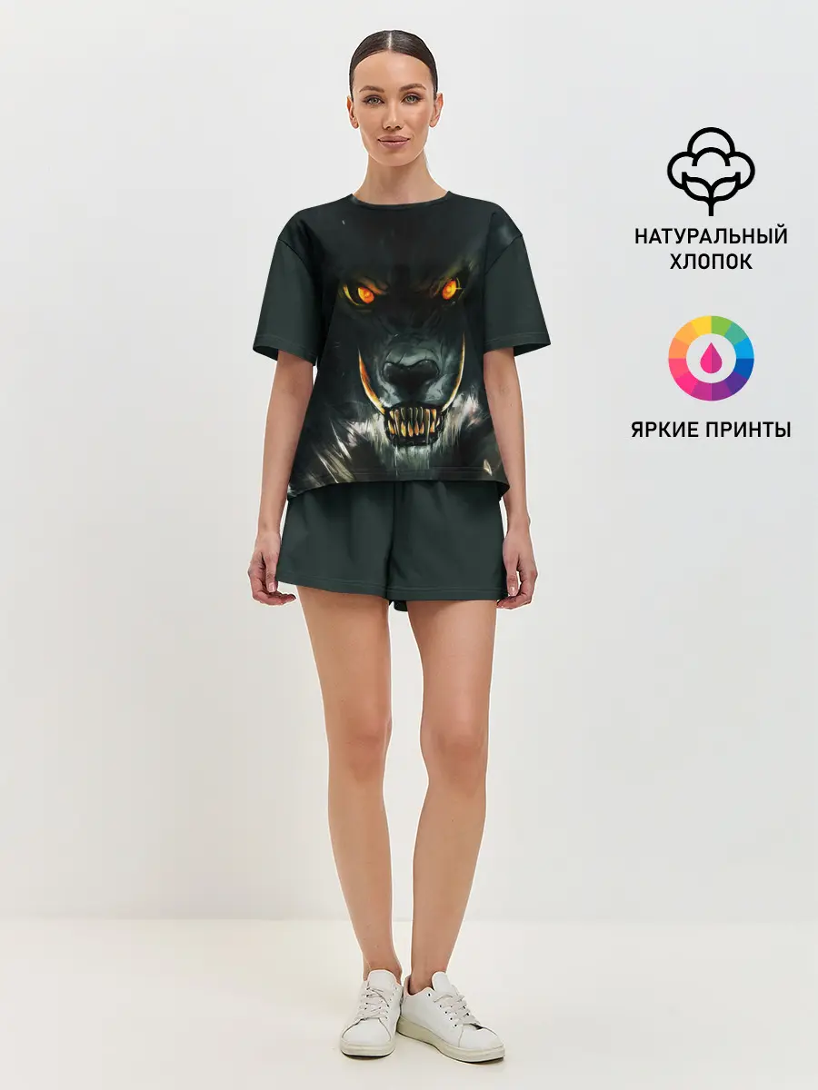 Женская пижама с шортами / ДИКИЙ ВОЛК