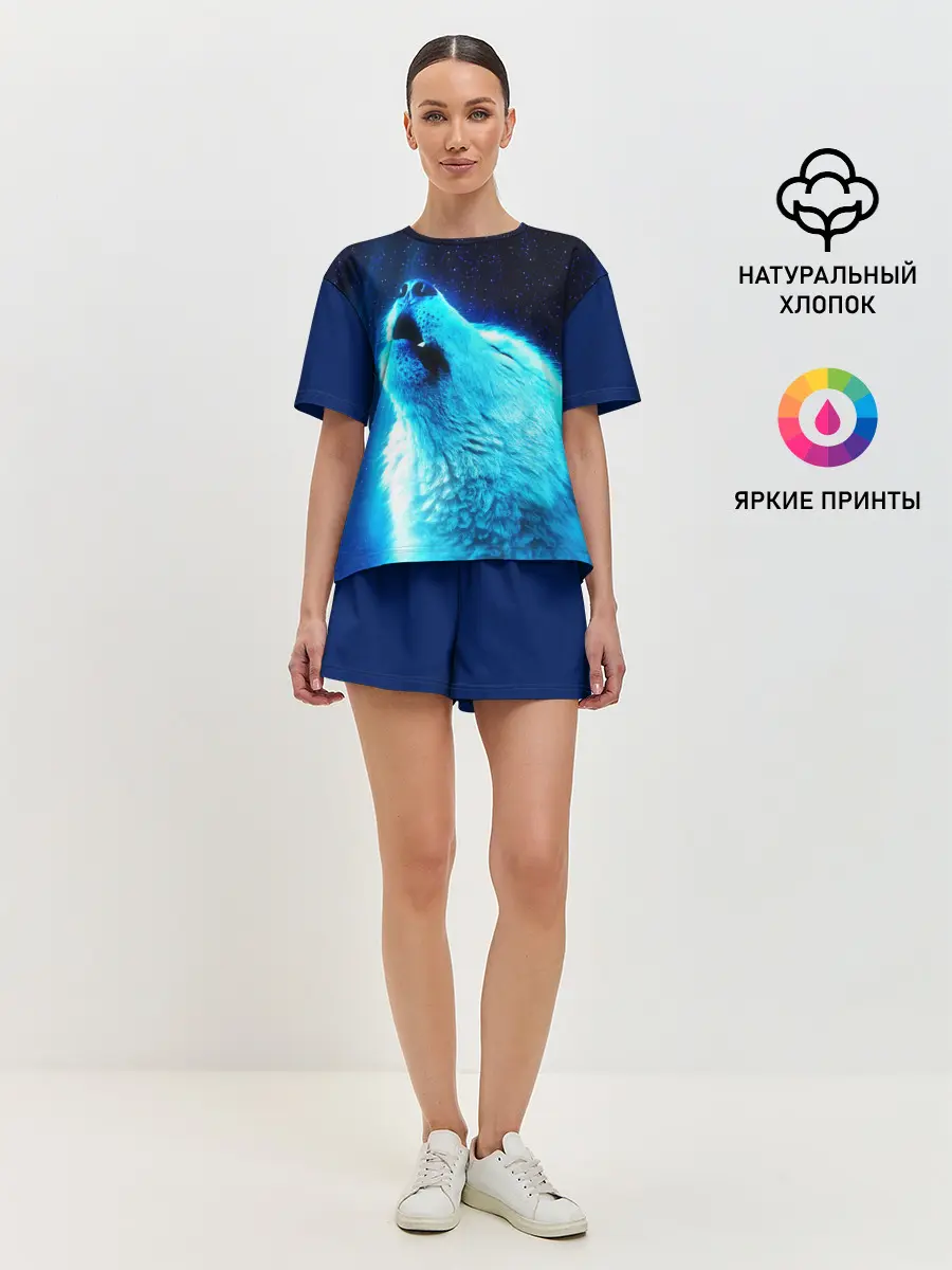 Женская пижама с шортами / ВОЛЧИЙ ВОЙ