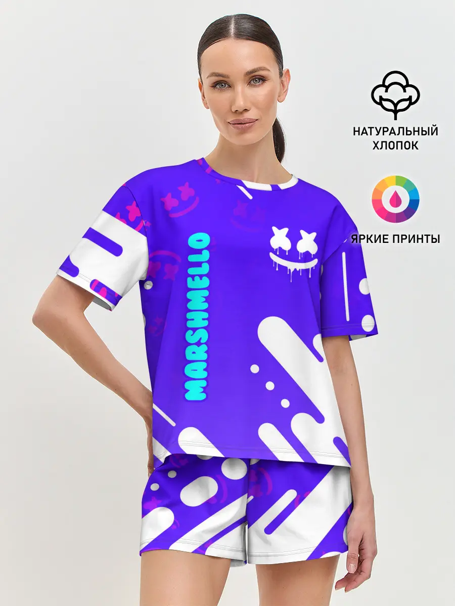 Женская пижама с шортами / MARSHMELLO / МАРШМЕЛЛОУ