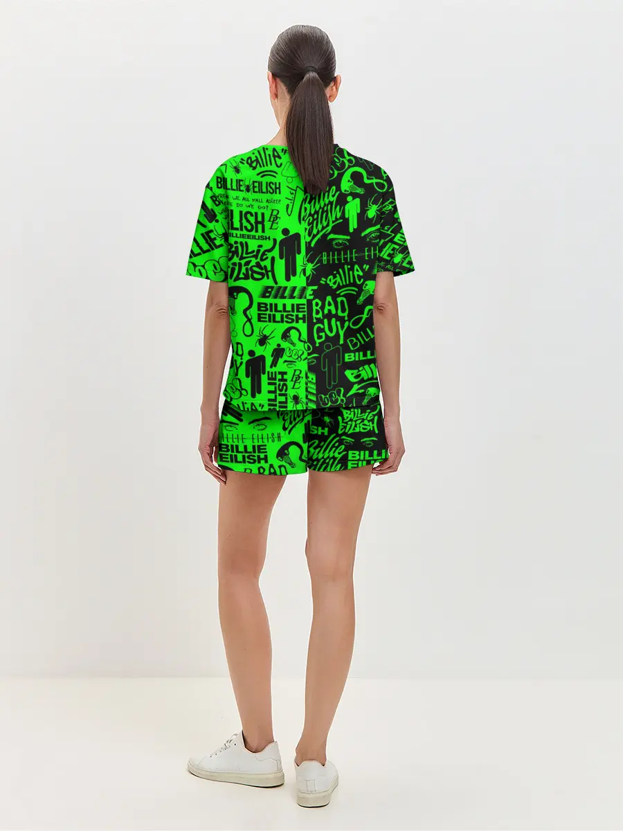 Женская пижама с шортами / BILLIE EILISH | БИЛЛИ АЙЛИШ