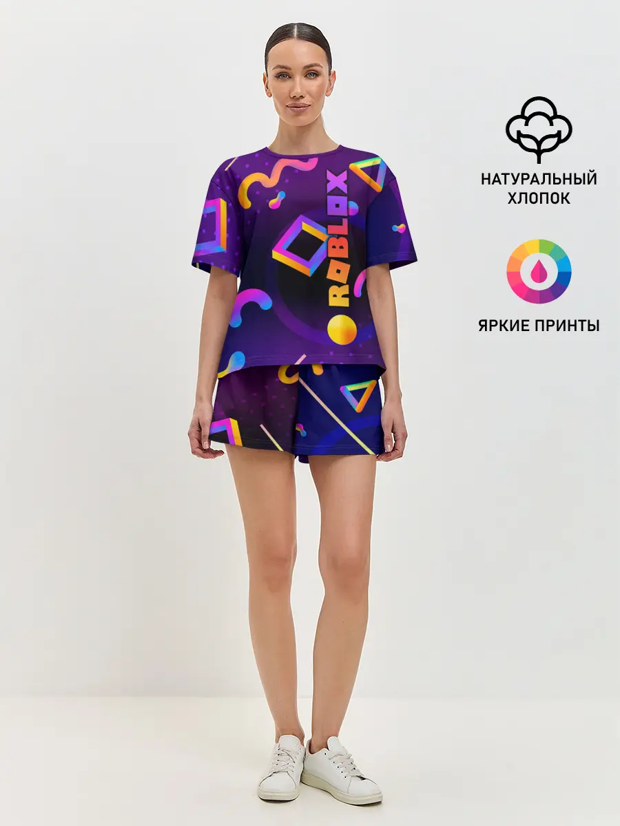 Женская пижама с шортами / Roblox