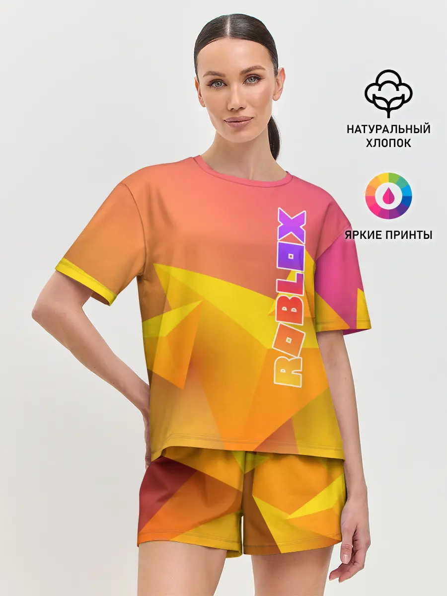 Женская пижама с шортами / Roblox