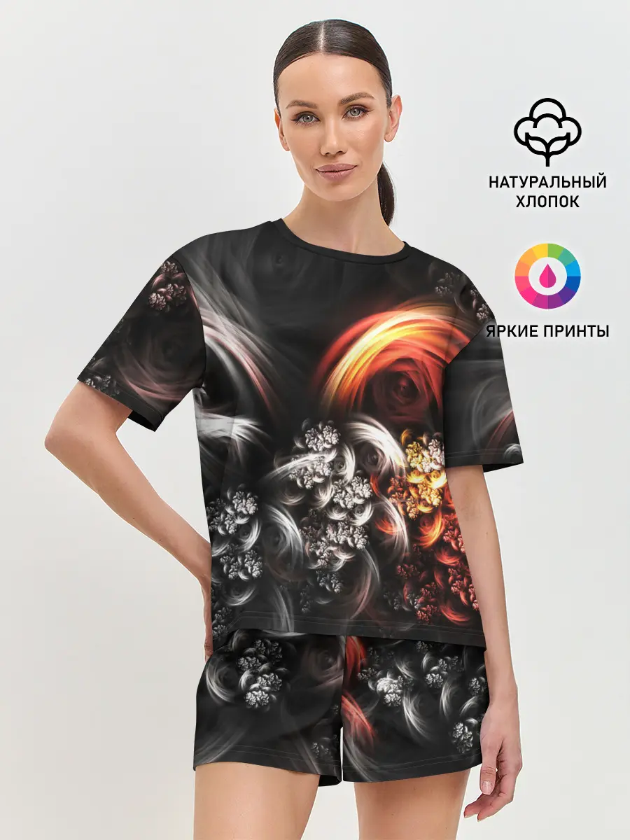 Женская пижама с шортами / FRACTALS