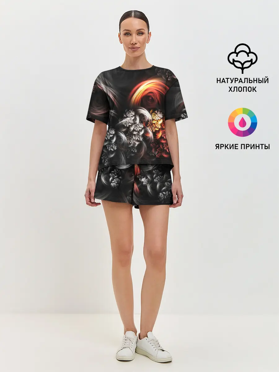 Женская пижама с шортами / FRACTALS