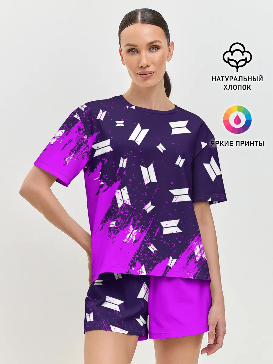 Женская пижама с шортами / BTS / БТС