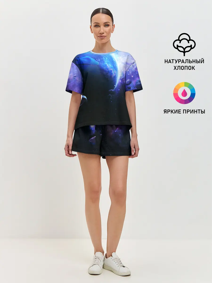 Женская пижама с шортами / ЗЕМЛЯ