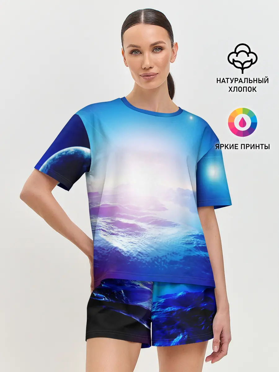 Женская пижама с шортами / ЛУНА