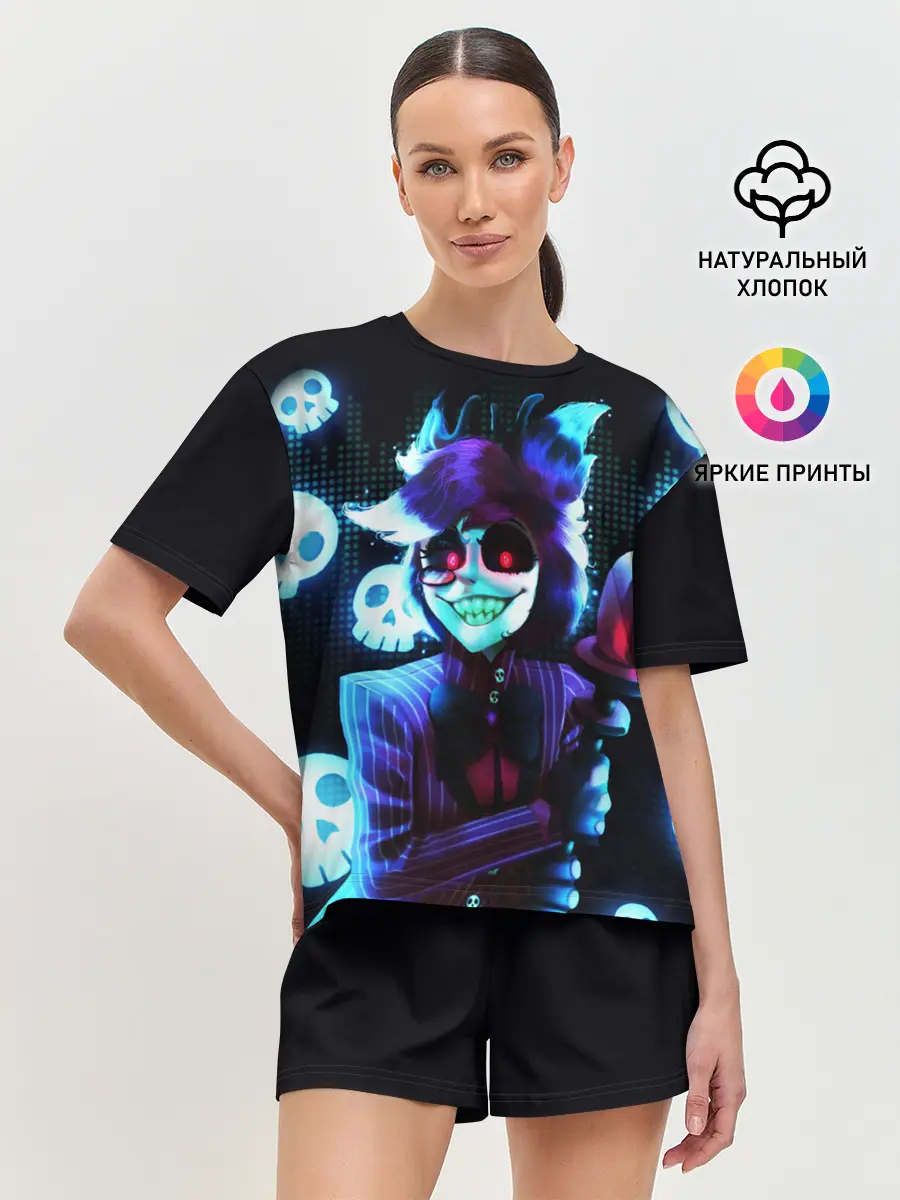 Женская пижама с шортами / Отель Хазбин