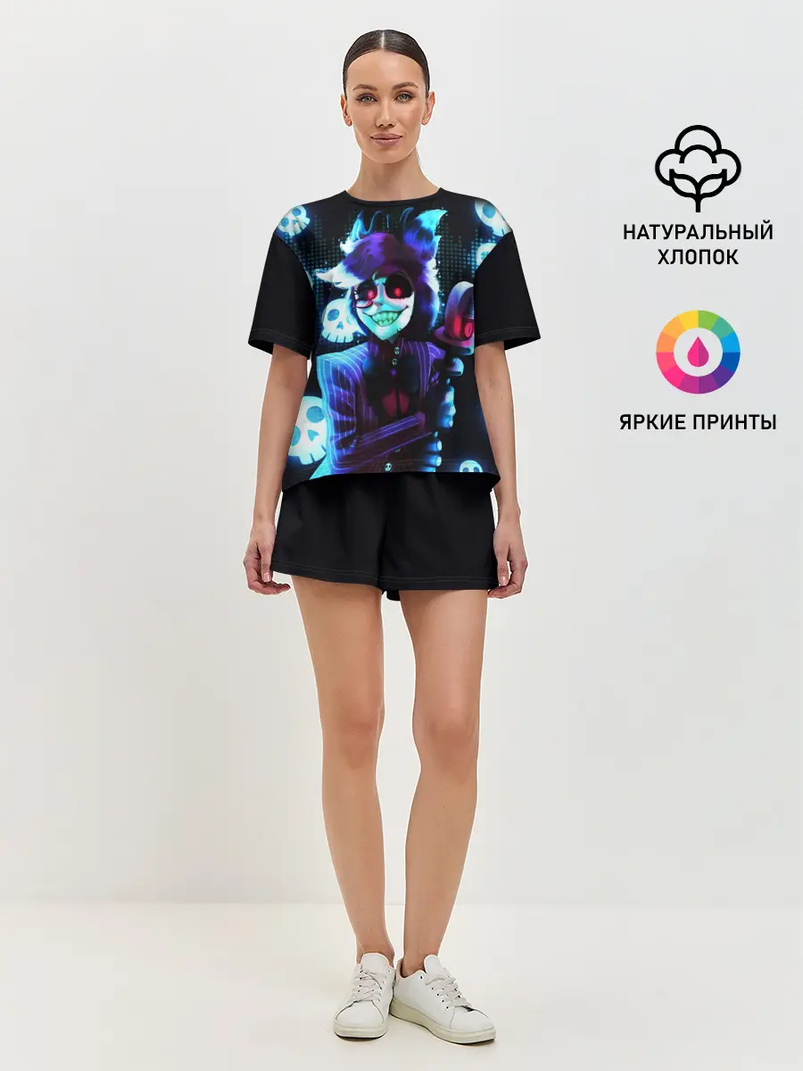 Женская пижама с шортами / Отель Хазбин