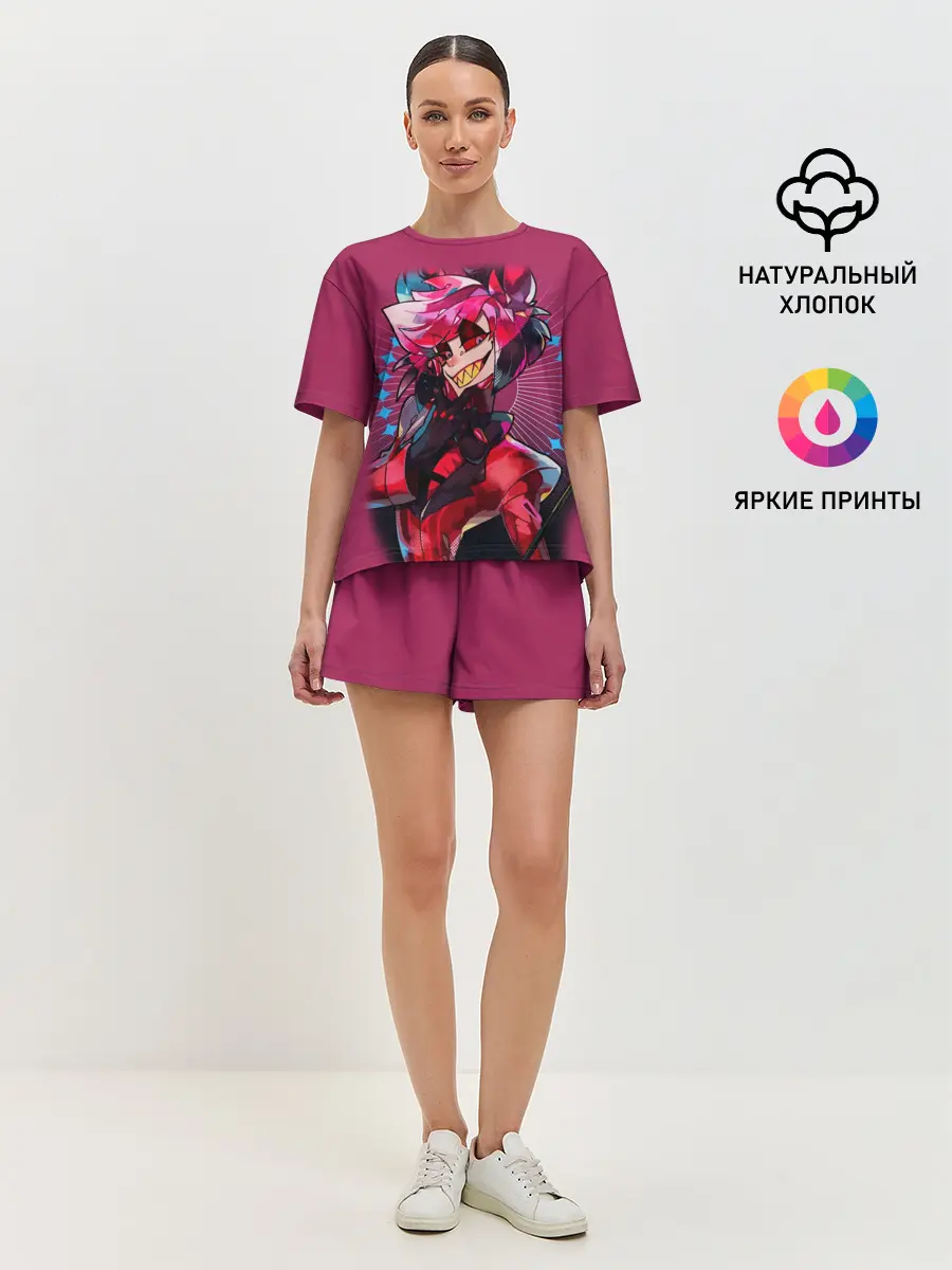 Женская пижама с шортами / Отель Хазбин