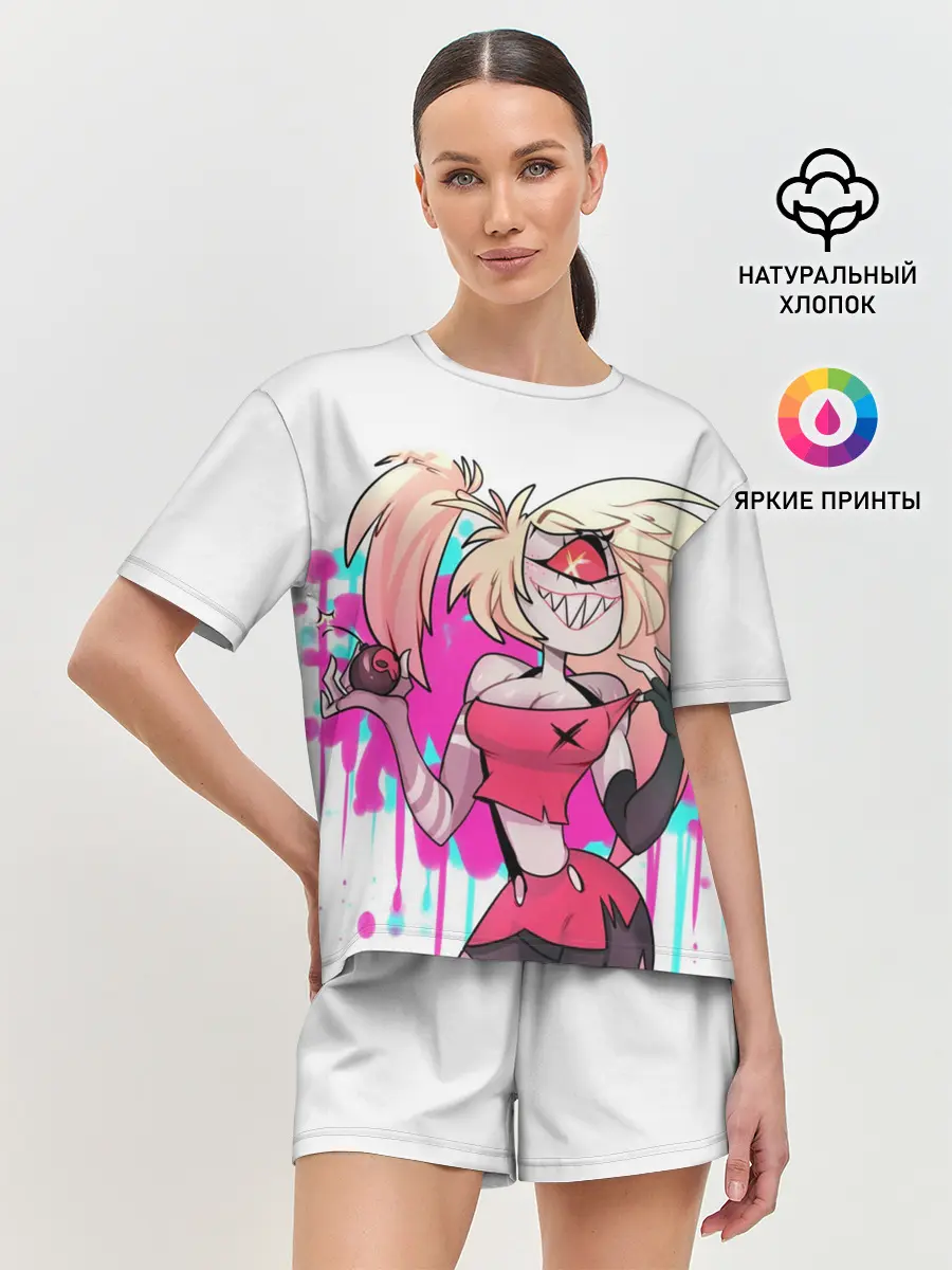 Женская пижама с шортами / Отель Хазбин