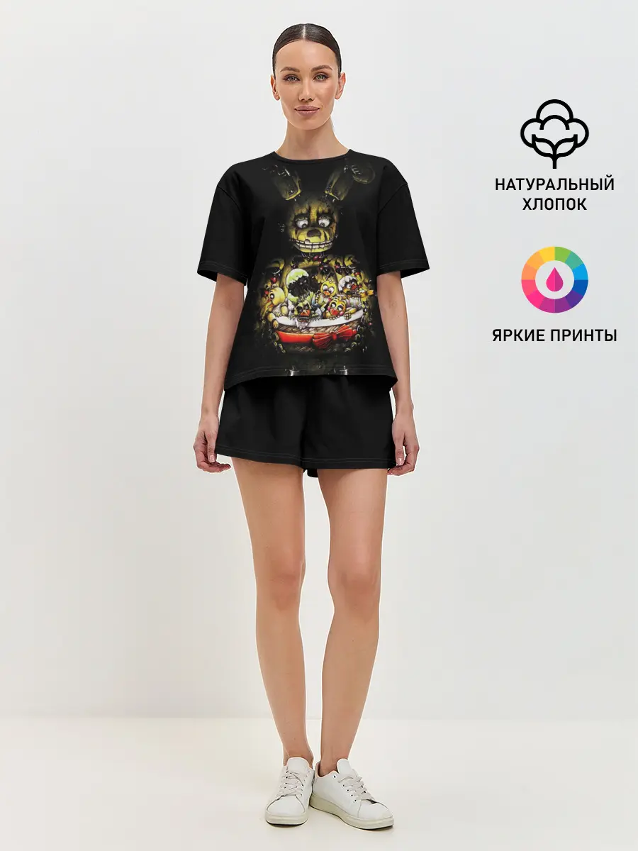 Женская пижама с шортами / Five Nights At Freddys