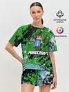 Женская пижама с шортами / Minecraft / Майнкрафт