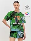 Женская пижама с шортами / Minecraft / Майнкрафт