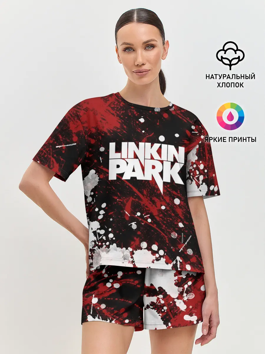 Женская пижама с шортами / Linkin Park