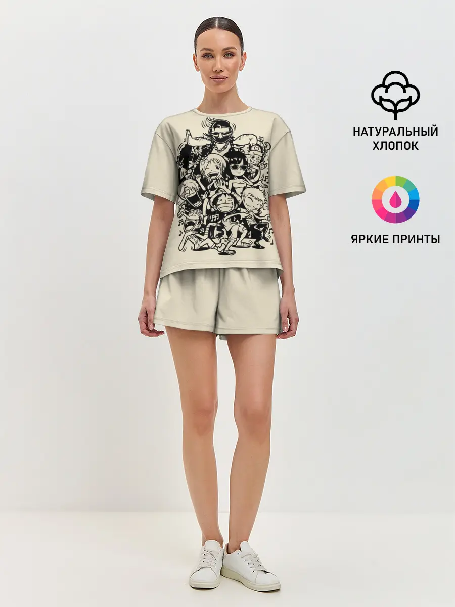 Женская пижама с шортами / герои One Piece