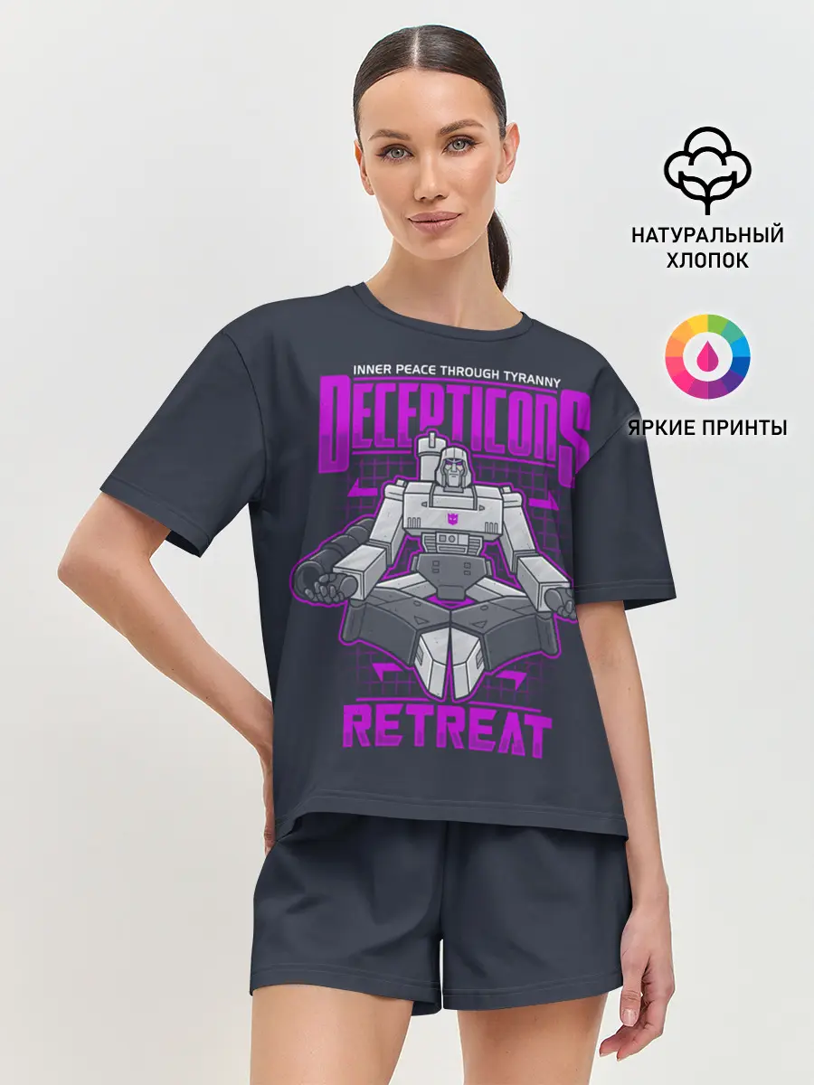 Женская пижама с шортами / Трансформеры Decepticons