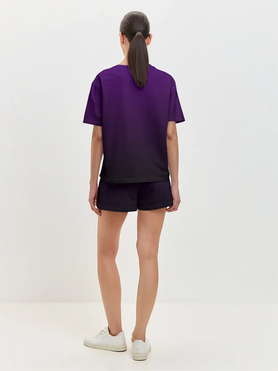 Женская пижама с шортами / Кошачий Инь - Янь