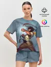 Женская пижама с шортами / Karate girl