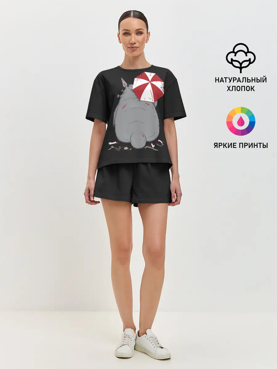 Женская пижама с шортами / Тоторо и Umbrella Corp.