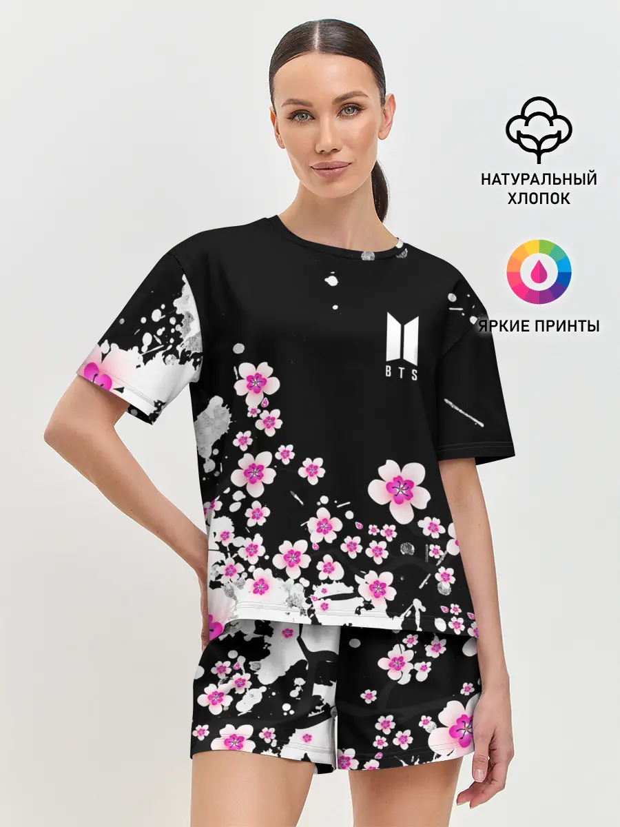 Женская пижама с шортами / BTS