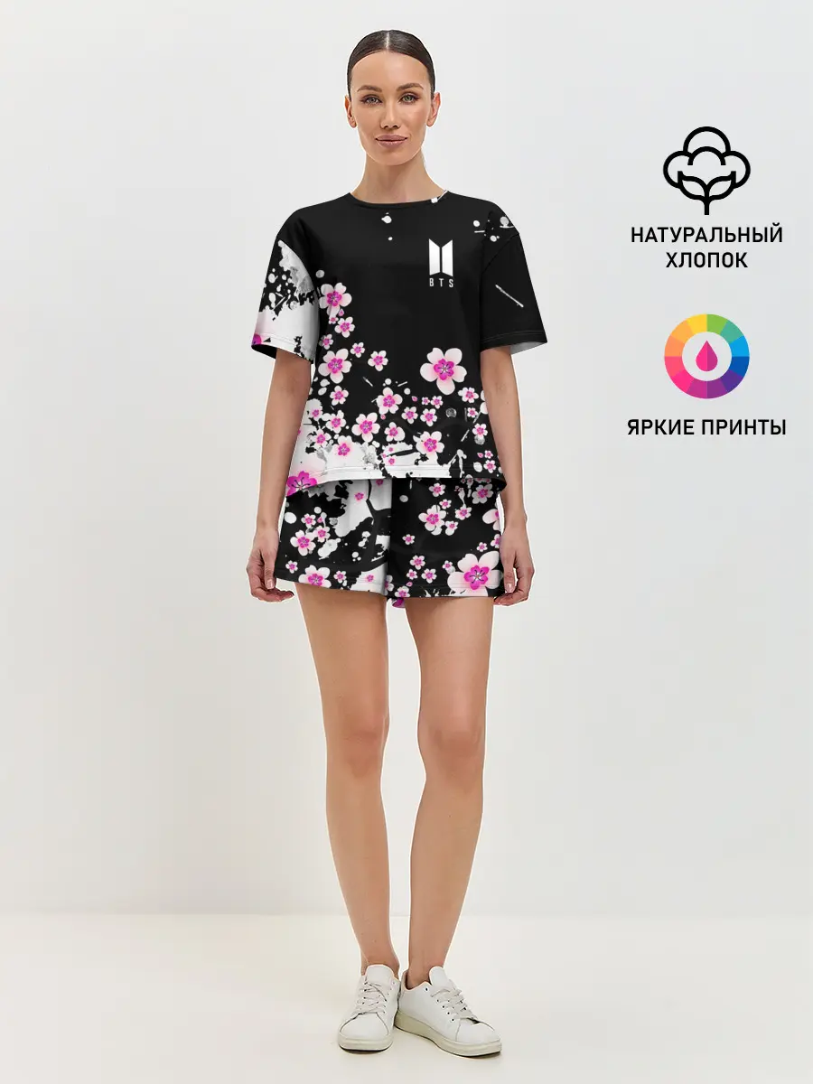 Женская пижама с шортами / BTS