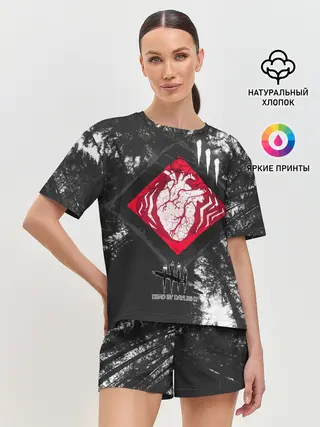 Женская пижама с шортами / DBD - beating heart