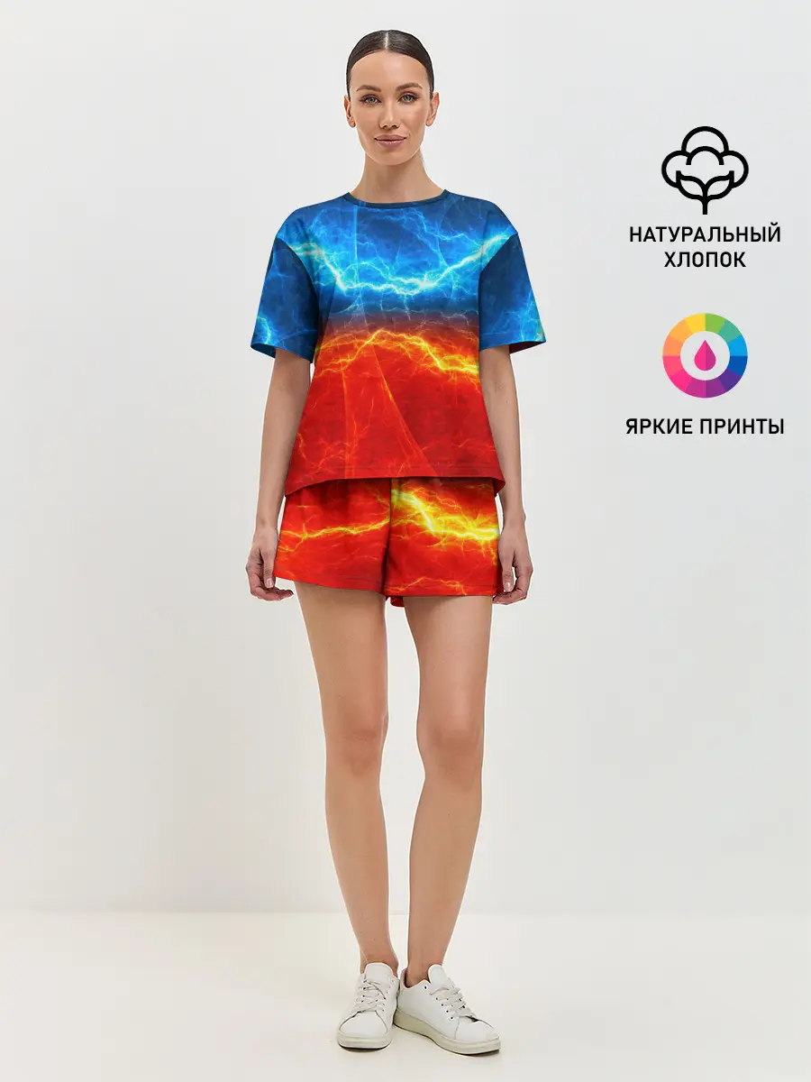Женская пижама с шортами / Лёд и огонь
