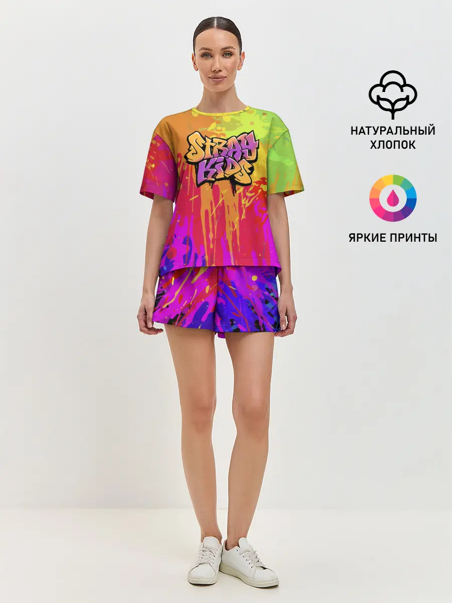 Женская пижама с шортами / Stray Kids