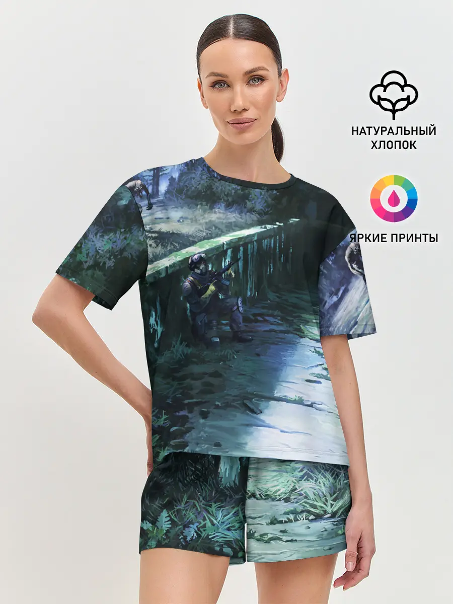 Женская пижама с шортами / Сталкер 2021