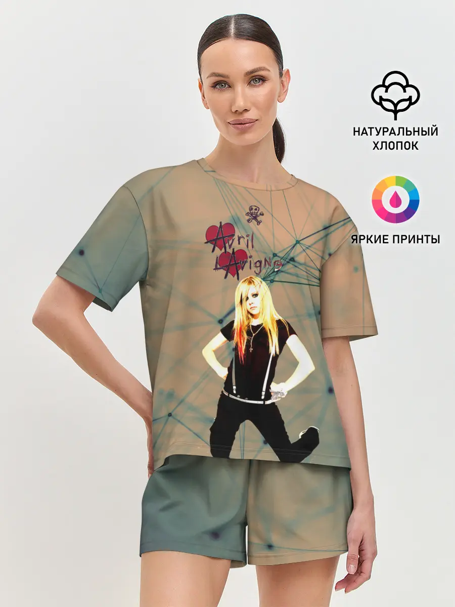 Женская пижама с шортами / Avril Lavigne