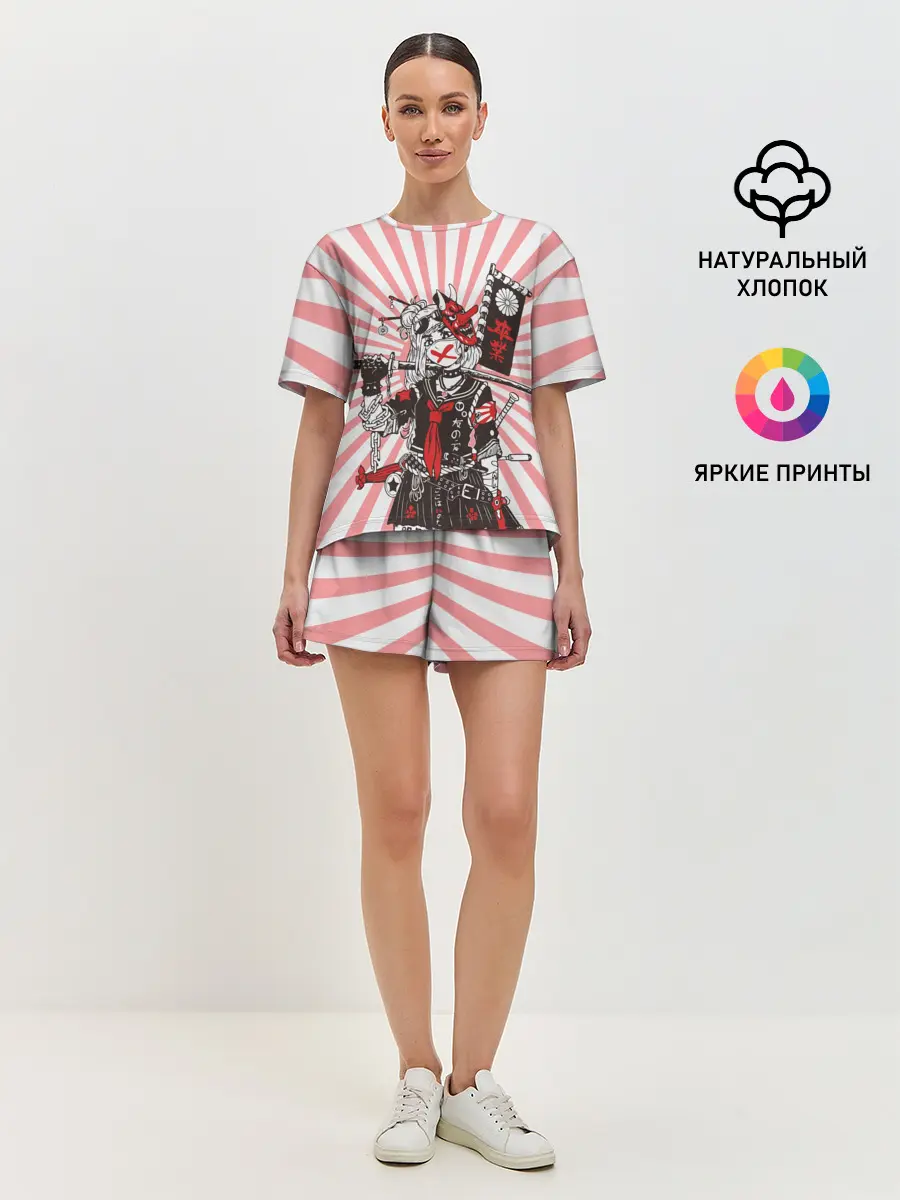 Женская пижама с шортами / Убийца розового солнца