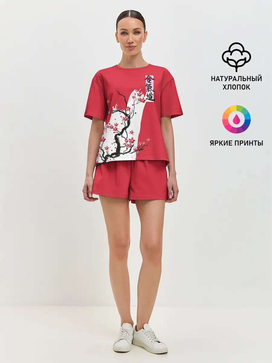 Женская пижама с шортами / Сакура Айкидо